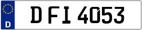 Trailer License Plate